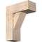 Ekena Millwork Traditional Block Smooth Bracket w/ Offset Brace, Douglas Fir, 7 1/2"W x 18"D x 22"H BKT0806X18X22TRA05SDF - alternate 1